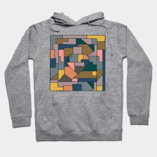 90's muted color Africa pattern Hoodie